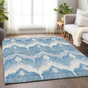 Piper Looms Mayfield Ikat AMF743 Denim Machine Washable Area Rug Lifestyle Image Feature