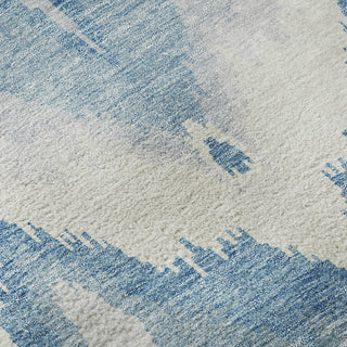 Piper Looms Mayfield Ikat AMF743 Denim Machine Washable Area Rug Swatch Image