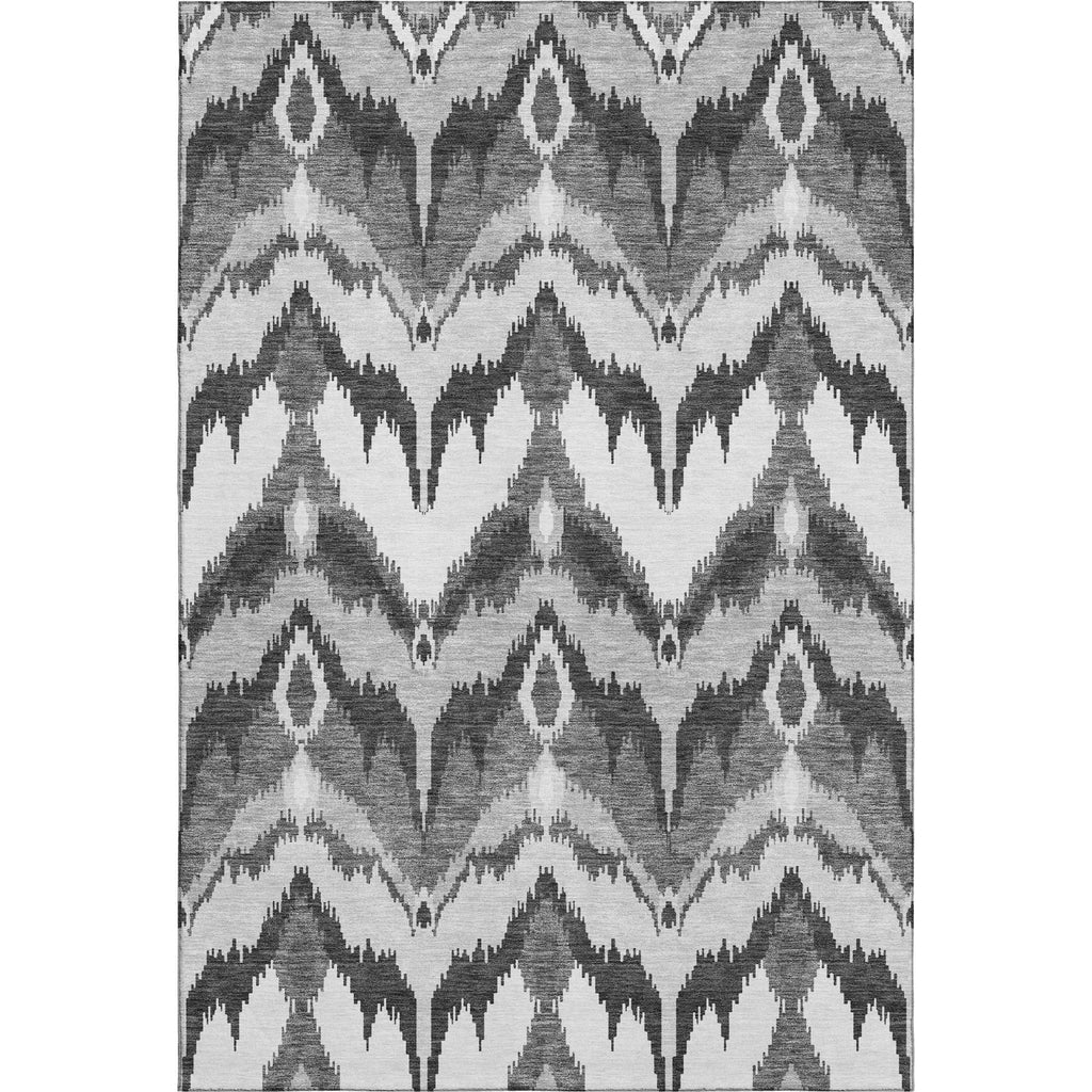 Piper Looms Mayfield Ikat AMF743 Gray Machine Washable Area Rug main image
