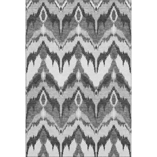 Piper Looms Mayfield Ikat AMF743 Gray Machine Washable Area Rug main image