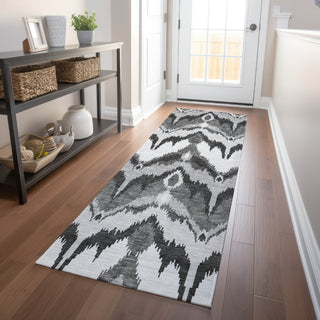Piper Looms Mayfield Ikat AMF743 Gray Machine Washable Area Rug Runner Lifestyle Image Feature