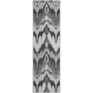 Piper Looms Mayfield Ikat AMF743 Gray Machine Washable Area Rug Runner Main Image