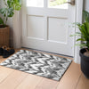 Piper Looms Mayfield Ikat AMF743 Gray Machine Washable Area Rug Scatter Lifestyle Image Feature