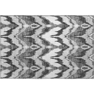 Piper Looms Mayfield Ikat AMF743 Gray Machine Washable Area Rug Scatter Main Image