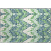 Piper Looms Mayfield Ikat AMF743 Green Machine Washable Area Rug Scatter Main Image