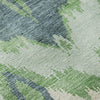 Piper Looms Mayfield Ikat AMF743 Green Machine Washable Area Rug Swatch Image
