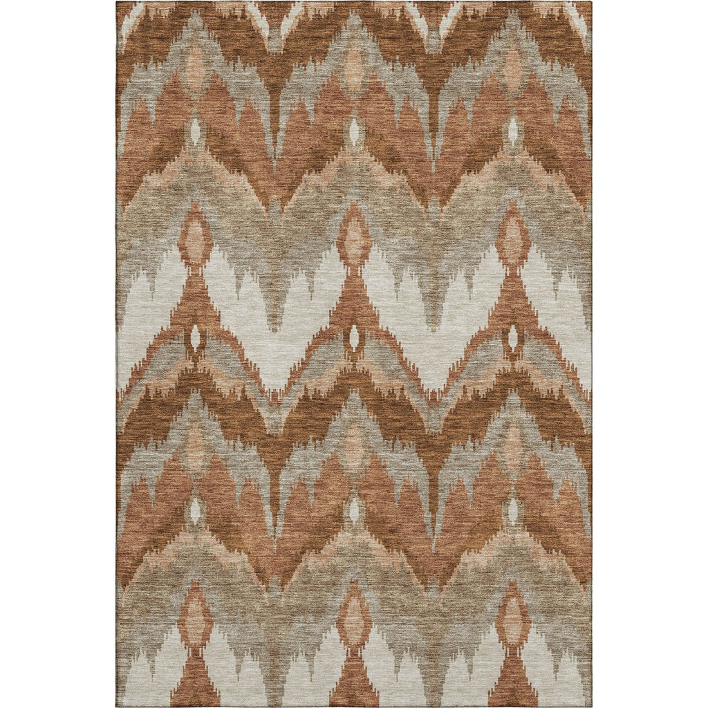 Piper Looms Mayfield Ikat AMF743 Paprika Machine Washable Area Rug main image