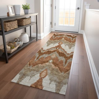 Piper Looms Mayfield Ikat AMF743 Paprika Machine Washable Area Rug Runner Lifestyle Image Feature
