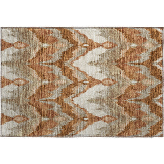 Piper Looms Mayfield Ikat AMF743 Paprika Machine Washable Area Rug Scatter Main Image