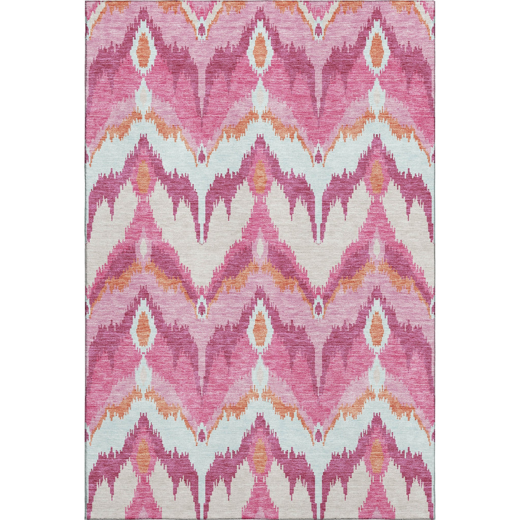 Piper Looms Mayfield Ikat AMF743 Pink Machine Washable Area Rug main image