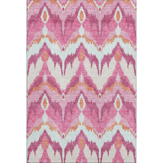 Piper Looms Mayfield Ikat AMF743 Pink Machine Washable Area Rug main image