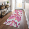 Piper Looms Mayfield Ikat AMF743 Pink Machine Washable Area Rug Runner Lifestyle Image Feature