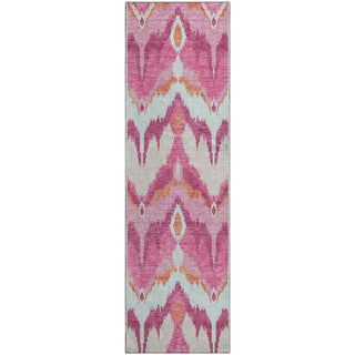 Piper Looms Mayfield Ikat AMF743 Pink Machine Washable Area Rug Runner Main Image