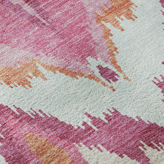 Piper Looms Mayfield Ikat AMF743 Pink Machine Washable Area Rug Swatch Image