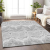 Piper Looms Mayfield Ikat AMF743 Silver Machine Washable Area Rug Lifestyle Image Feature