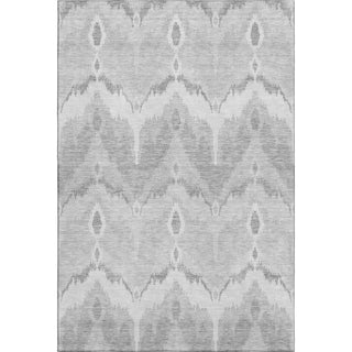 Piper Looms Mayfield Ikat AMF743 Silver Machine Washable Area Rug main image
