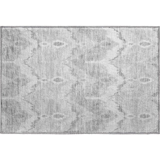 Piper Looms Mayfield Ikat AMF743 Silver Machine Washable Area Rug Scatter Main Image