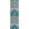 Piper Looms Mayfield Ikat AMF743 Teal Machine Washable Area Rug Runner Main Image