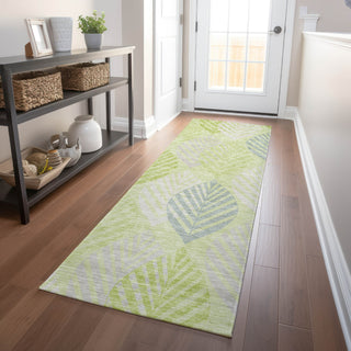 Piper Looms Mayfield Floral AMF744 Aloe Machine Washable Area Rug Runner Lifestyle Image Feature