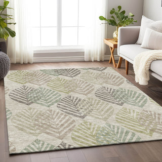 Piper Looms Mayfield Floral AMF744 Beige Machine Washable Area Rug Lifestyle Image Feature