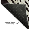 Piper Looms Mayfield Floral AMF744 Black Machine Washable Area Rug Backing Image