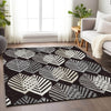 Piper Looms Mayfield Floral AMF744 Black Machine Washable Area Rug Lifestyle Image Feature