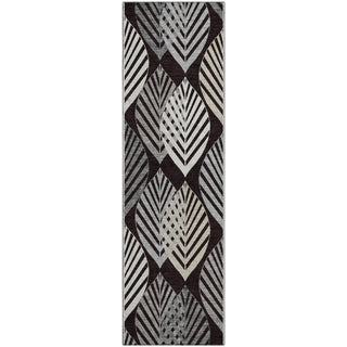 Piper Looms Mayfield Floral AMF744 Black Machine Washable Area Rug Runner Main Image