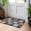 Piper Looms Mayfield Floral AMF744 Black Machine Washable Area Rug Scatter Lifestyle Image Feature
