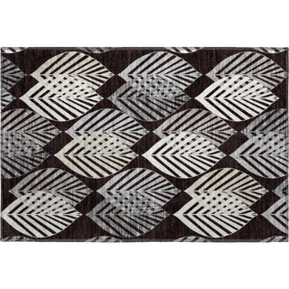 Piper Looms Mayfield Floral AMF744 Black Machine Washable Area Rug Scatter Main Image