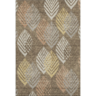 Piper Looms Mayfield Floral AMF744 Chocolate Machine Washable Area Rug main image