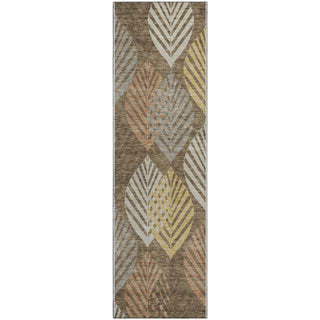 Piper Looms Mayfield Floral AMF744 Chocolate Machine Washable Area Rug Runner Main Image