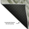 Piper Looms Mayfield Floral AMF744 Gray Machine Washable Area Rug Backing Image