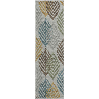 Piper Looms Mayfield Floral AMF744 Gray Machine Washable Area Rug Runner Main Image