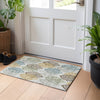 Piper Looms Mayfield Floral AMF744 Gray Machine Washable Area Rug Scatter Lifestyle Image Feature