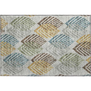 Piper Looms Mayfield Floral AMF744 Gray Machine Washable Area Rug Scatter Main Image