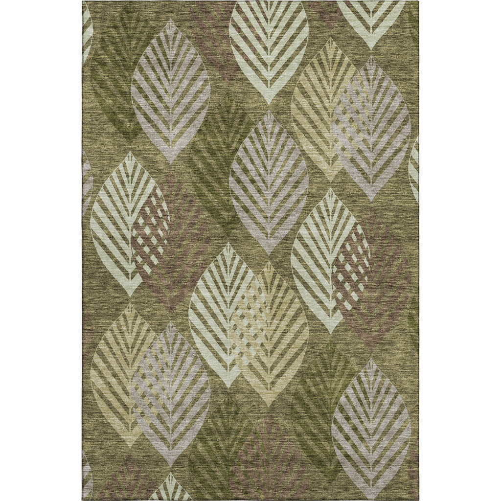 Piper Looms Mayfield Floral AMF744 Olive Machine Washable Area Rug main image