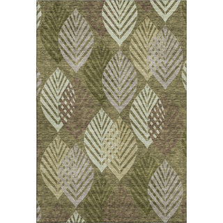 Piper Looms Mayfield Floral AMF744 Olive Machine Washable Area Rug main image