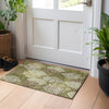 Piper Looms Mayfield Floral AMF744 Olive Machine Washable Area Rug Scatter Lifestyle Image Feature