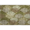 Piper Looms Mayfield Floral AMF744 Olive Machine Washable Area Rug Scatter Main Image