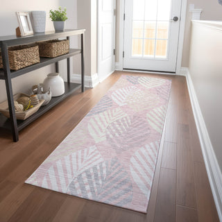 Piper Looms Mayfield Floral AMF744 Pink Machine Washable Area Rug Runner Lifestyle Image Feature