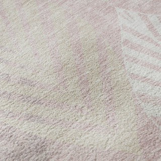 Piper Looms Mayfield Floral AMF744 Pink Machine Washable Area Rug Swatch Image