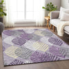 Piper Looms Mayfield Floral AMF744 Purple Machine Washable Area Rug Lifestyle Image Feature