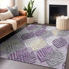 Piper Looms Mayfield Floral AMF744 Purple Machine Washable Area Rug Lifestyle Image Feature
