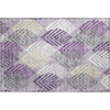 Piper Looms Mayfield Floral AMF744 Purple Machine Washable Area Rug Scatter Main Image