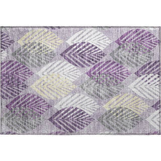Piper Looms Mayfield Floral AMF744 Purple Machine Washable Area Rug Scatter Main Image