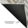 Piper Looms Mayfield Floral AMF744 Silver Machine Washable Area Rug Backing Image