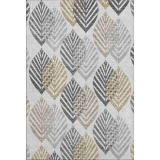 Piper Looms Mayfield Floral AMF744 Silver Machine Washable Area Rug main image