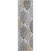 Piper Looms Mayfield Floral AMF744 Silver Machine Washable Area Rug Runner Main Image