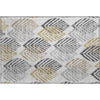 Piper Looms Mayfield Floral AMF744 Silver Machine Washable Area Rug Scatter Main Image