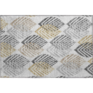 Piper Looms Mayfield Floral AMF744 Silver Machine Washable Area Rug Scatter Main Image